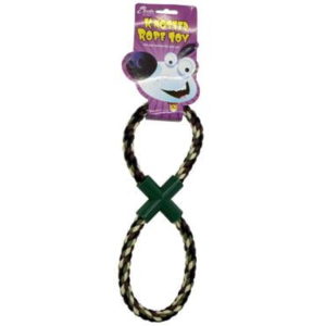 figure 8 rope tugger toy for dogs
