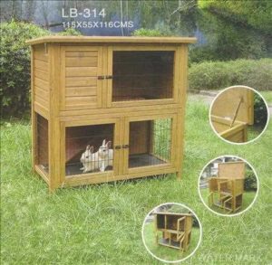 Rabbit Hutch and run with solid base