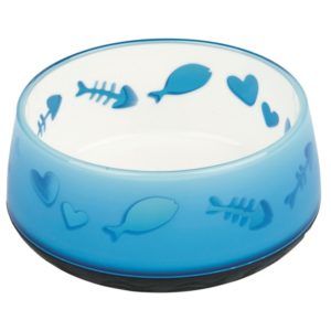 Cat Bowl With Fish Heart Motif
