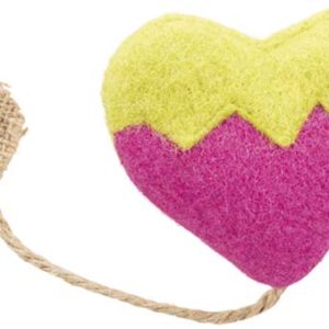 heart cat toy with catnip