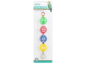space ball with bell bird toy