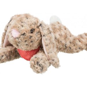 trixie rabbit plush dog toy