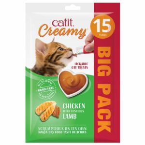 Catit Creamy Treats Chicken & Lamb 15pk x 8