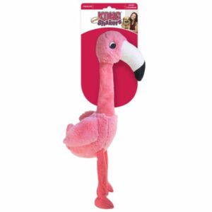 kong shaker plush flamingo dog toy